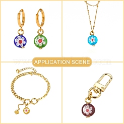 Стеклянные подвески миллефиори&nbsp;PALLOY-CJ00001