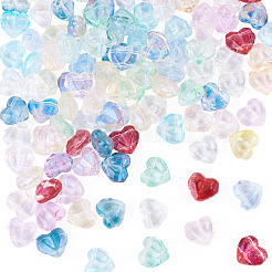 110 pz 11 colori perline di vetro trasparente&nbsp;GLAA-TA0004-41