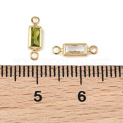 Ciondoli rettangolari con connettori in ottone e pavé di zirconi cubici Shegrace&nbsp;XGRQ2O455-445G