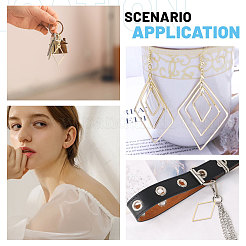 42 шт. 3 стиля 201 соединительных колец из нержавеющей стали STAS-GL0001-06