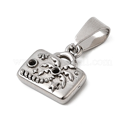 Подвеска из нержавеющей стали 304 со стразами&nbsp;STAS-B167-10P