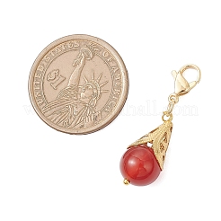 6 шт. 6 стиля подвески-капли из натурального зеленого авантюрина&nbsp;HJEW-JM03912