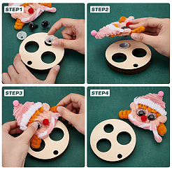 Измерительный инструмент из липы для кукольных глаз TOOL-WH0155-124B