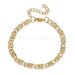 6 mm 304 Edelstahl Lumachina-Kettenarmbänder&nbsp;SA-CBA2696-14G