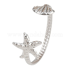 Браслеты-манжеты из нержавеющей стали 304 для женщин&nbsp;BJEW-C122-01P