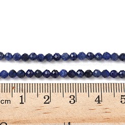 Природный содалит бисер нитей G-L622-C04-3mm