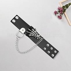 Punk-Armbänder aus PU-Leder&nbsp;DIY-WH20007-369