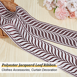 Ruban feuille jacquard polyester 5 m&nbsp;OCOR-OC0001-59B