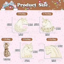 Деревянные подвесные украшения WOOD-CJC0006-020