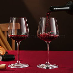 12 pz 12 colori rotondi in vetro per ciondoli per calici da vino&nbsp;AJEW-LP00001