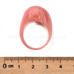 Кольца из смолы для женщин RJEW-G356-01B