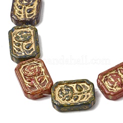 Perles en verre peintes&nbsp;GLAA-Z021-05A