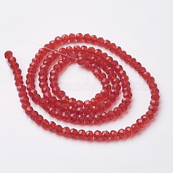 Sfaccettate perle di vetro fili&nbsp;EGLA-F124-M01