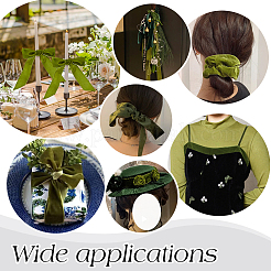 10 ярд односторонней бархатной ленты SRIB-WH0011-154