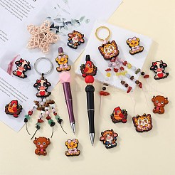 12 шт. 6 стильных экологически чистых силиконовых бусины для пищевых продуктов SIL-SZ0002-72A