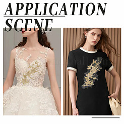 Компьютеризированная вышивка тканью утюжок на / шить на заплатках&nbsp;DIY-WH0899-106