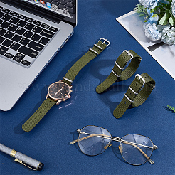 3 Stück Nylon-Uhrenarmbänder&nbsp;AJEW-OC0015-63B