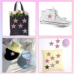 10шт 5 цвета звезды исправление горный хрусталь DIY-GF0009-02