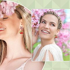 50шт подвески ручной работы лэмпворк&nbsp;LAMP-ME0001-25