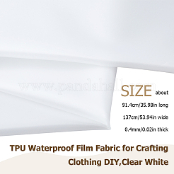 衣類のDIY製作に最適なTPU防水フィルム生地  透明  914x1370x0.4mm&nbsp;AJEW-WH0596-804C-1