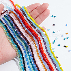 20 filo di perline di vetro di 20 colori&nbsp;GLAA-GA0001-65