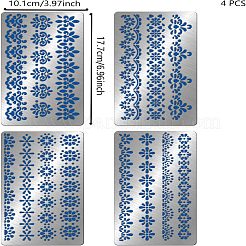 4шт 4 трафарета для резки из нержавеющей стали 304 DIY-FG0002-10