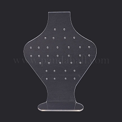 アクリルイヤリングスタンドディスプレイ  L字型  透明  5.2x9.9x13.4cm&nbsp;EDIS-F005-07