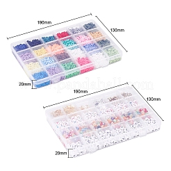 Изготовление украшений из терракоты и бусин с алфавитом своими руками&nbsp;DIY-YW0002-59