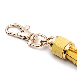 Искусственная кожа с застежками из сплава светлого золота кисточка большие подвески украшения&nbsp;AJEW-WH0223-28A-04