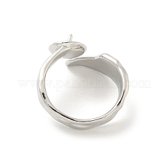 Закрепки кольца из латуни с открытой манжетой KK-G518-03P