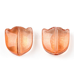 Спрей окрашены прозрачные стеклянные бусины GLAA-T022-26-D01