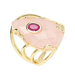 Anneaux de manchette en quartz rose naturel&nbsp;GG-CBA5FCC-03G-01