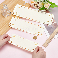 3 Stück Taschenboden aus Kunstleder&nbsp;DIY-WH0816-166B-G