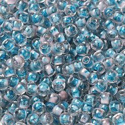 Perles de rocaille rondes en verre transparent&nbsp;X1-SEED-B001-05A-27