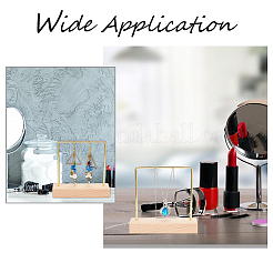 Деревянные висячие стенды для ожерелья&nbsp;LS-NDIS-WH0001-10G