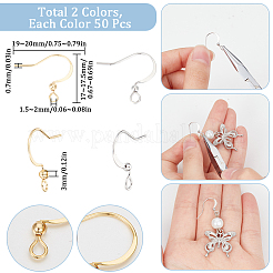 100 шт. 2 стиля латунной швензы KK-SC0004-85