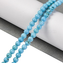 Бусины из натурального магнезита G-E384-01-4mm