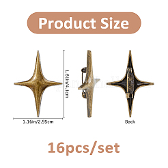 16 pin de solapa de aleación de estrella para ropa de mochila&nbsp;JEWB-FH0002-96AB
