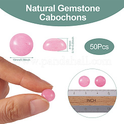 Натурального белого нефрита кабошонов G-R416-10mm-04