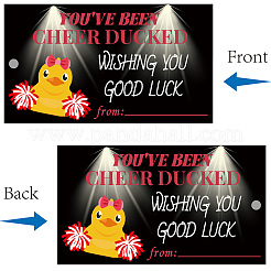 100 шт. бумажная багажная бирка с изображением утки AJEW-CN0003-40B