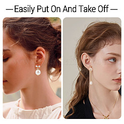 10 шт. 5 стиля латунная микропаве кубический цирконий фурнитура для ушей&nbsp;KK-TA0003-23