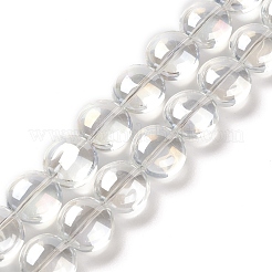 Прозрачные гальванические стеклянные бусины EGLA-P049-01A-AB01