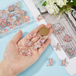 36 шт. 6 подвески из прозрачного акрила в морском стиле&nbsp;OACR-DC0001-17