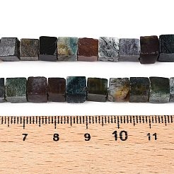 Природного индийского агата бисер нитей&nbsp;G-T139-6x6-13A