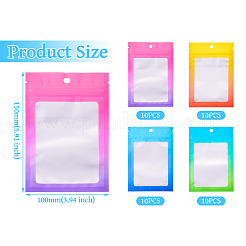 40 шт. 4-х видов пластиковый пакет с застежкой-молнией&nbsp;OPP-TA0001-10B