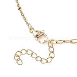 Женские ожерелья-скрепки из натурального жемчуга и нержавеющей стали 304&nbsp;NJEW-JN05822-02