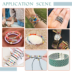 226 шт. непрозрачные стеклянные бусины 2-х размеров SEED-NB0001-98