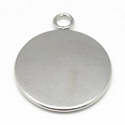 Cabochon pendenti in acciaio inossidabile 304 anti-ossidazione&nbsp;STAS-T008-129