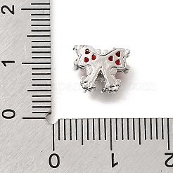 Micro en laiton bowknot ouvrent perles cubes de zircone&nbsp;KK-Z156-20P-01