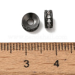 Латунные микро проложить кубического циркония бусы KK-C072-26B